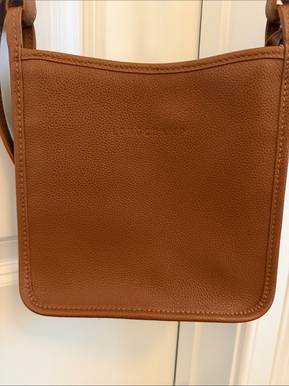 Longchamp Le Foulonné Small Zip Leather Crossbody